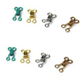 Custom Made Two Part Combined Zinc Alloy Hook and Eye Closure Collar Hooks Eye Silver Wholesale
