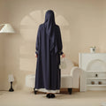 Manufacturer Cardigan Muslim Designs for Women Modest Fashion Robec Elegant Dress Silk Abaya