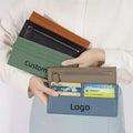 Factory Slim Wallet Card Holder Women Genuine Leather Fashion Thin Rfid Wallets Women Long Wallet With Front Cover