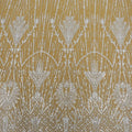 HY2295 African Lace Fabric With Beads and Sequin for Women Luxury White Lace 3d Laces Fabric Embroidered Pearls Tulle