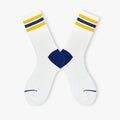 Good Quality Custom logo Fashion Men's Summer Bright Color rainbow Straps Crew Socks Young Boys Trendy Cotton Anti-odor Socks