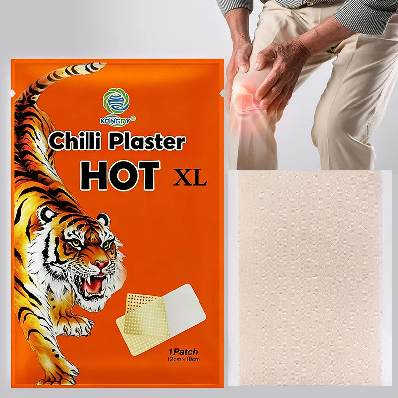 New Products Chili Patch Natural Herbal Pain  Patch tiger  Hot Chili Plaster Chilli Porous Chili Plaster