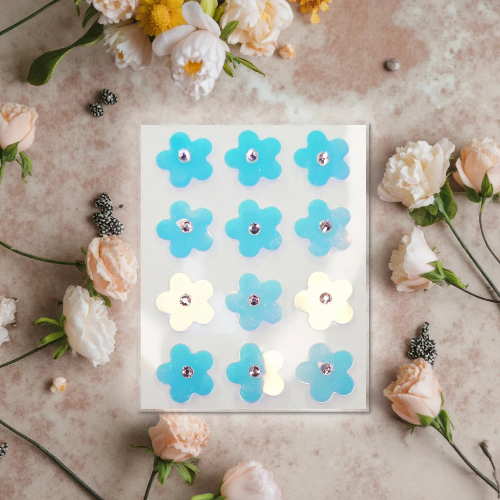 New Arrival Customizable Hydrocolloid Gel Pimple Patch 12 Dots Hologram Flower Design Vegan Paraben-Free Beauty Personal Care