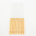 Wooden Handle Weaving Needle Type Hook Needles Hair Extension Hook Pulling Tool Needle Threader Micro Rings Beads Loop