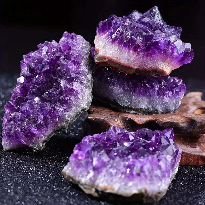 New Arrivals Feng Shui Gemstone Natural Purple Quartz Crystal Amethyst Cluster for Spiritual