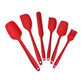 Heat Resistant Non Stick Dishwasher Safe BPA-Free Food Grade Silicone Rubber Spatula Sets 6-piece Set for Baking