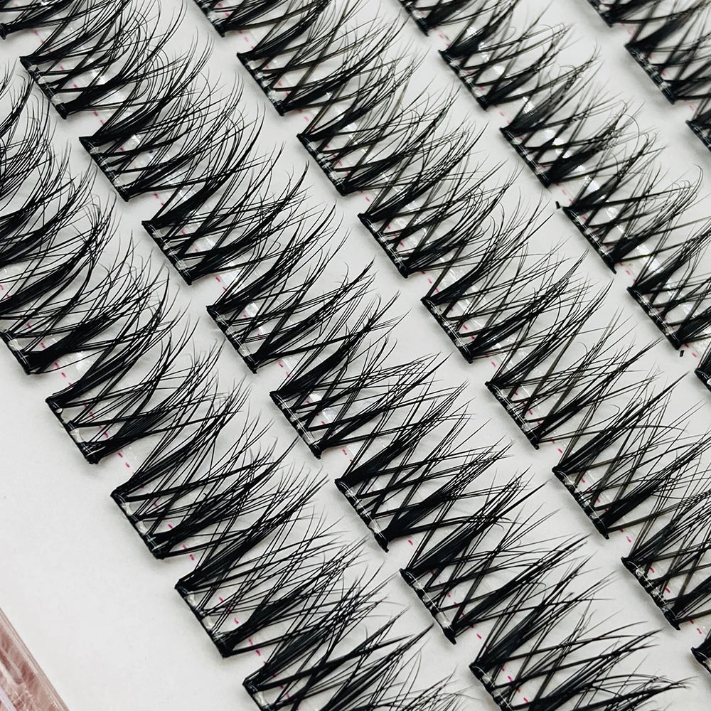 Self Adhesive Eyelashes No Glue Press on No Glue Cluster Lashes Pre Bond DIY Press on Eyelashes