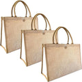 Hot Selling Eco-Friendly Foldable Jute Recycle Burlap Linen Tote Bag Custom Printed Logo and Reusable for Daily Use