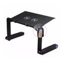 Adjustable Laptop Stand Portable Laptop Table Stand With 2 CPU Cooling Fans Ergonomic Lap Desk TV Bed Tray Standing Desk