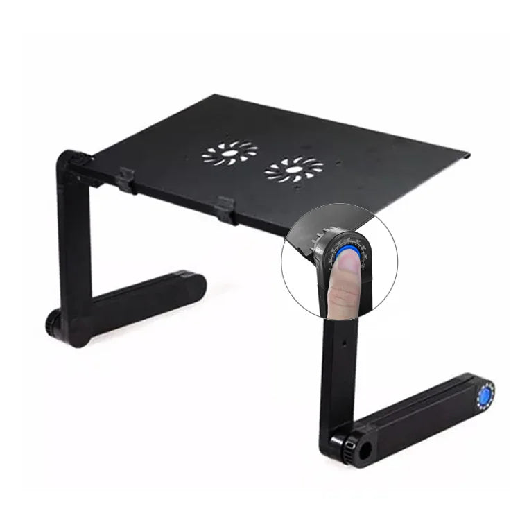 Adjustable Laptop Stand Portable Laptop Table Stand With 2 CPU Cooling Fans Ergonomic Lap Desk TV Bed Tray Standing Desk