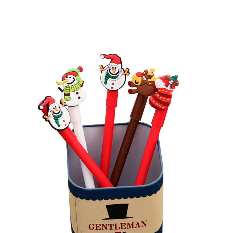 Creative Christmas Series Gel Pen 0.38MM Promotional Gift Stationery School Office Supply Christmas Gifts Cute Pens