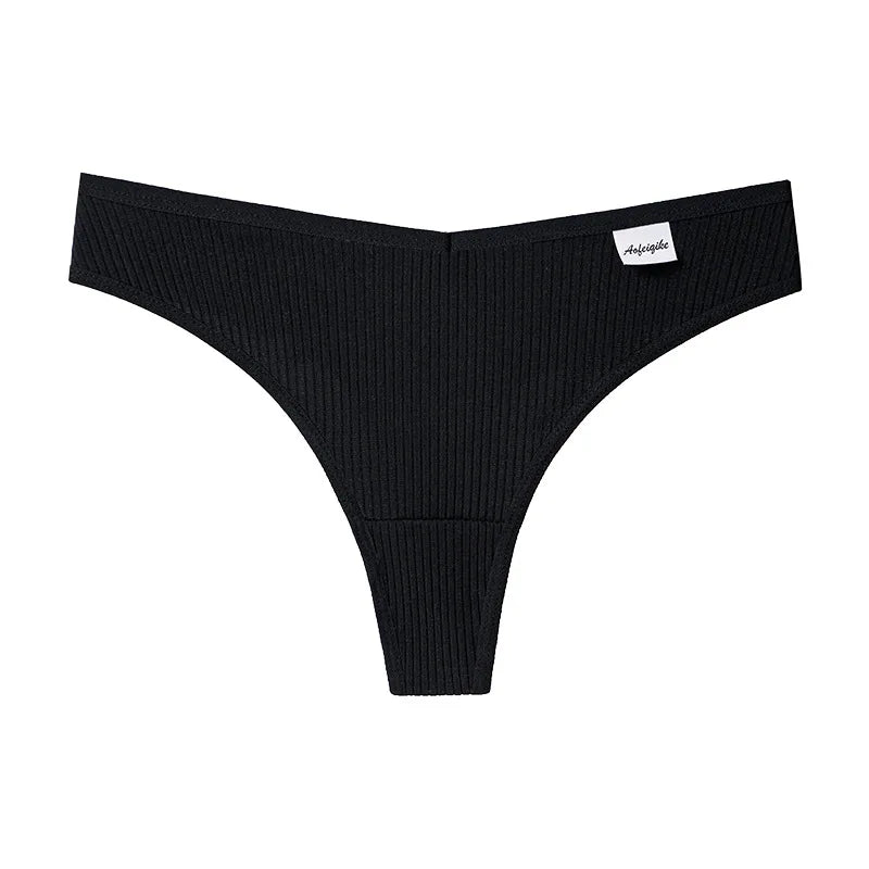 100% Cotton Lingerie Women Seamless Panties Traceless and Breathable Low Waist Panties for Women Thong Panties