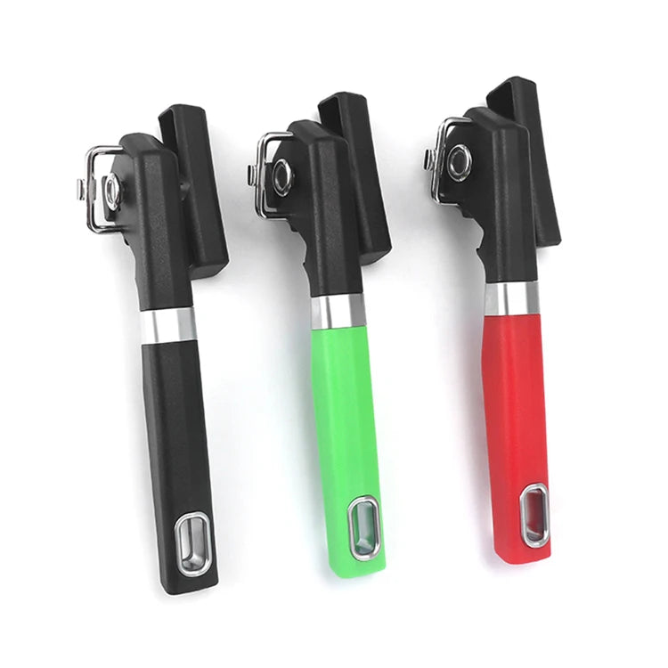 Multifunction Manual Can Opener with Magnetic Rotation Handle Eco-Friendly Stainless Steel Home Use Safety Bottle Opener