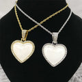RubySub 2020 New Heart Sublimation Necklace Hip Hop Jewelry Necklace Sublimation Necklace Blanks
