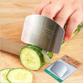 Epsilon Kitchen Cooking Chopping Finger Guard Protection Tools Stainless Steel Protectors Cut Vegetable Adjustable Tools Kit