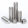 Factory Price DIN 913 SUS 304 316 Hexagon Socket Screw Set with Flat Point Metric System and Plain Surface Treatment