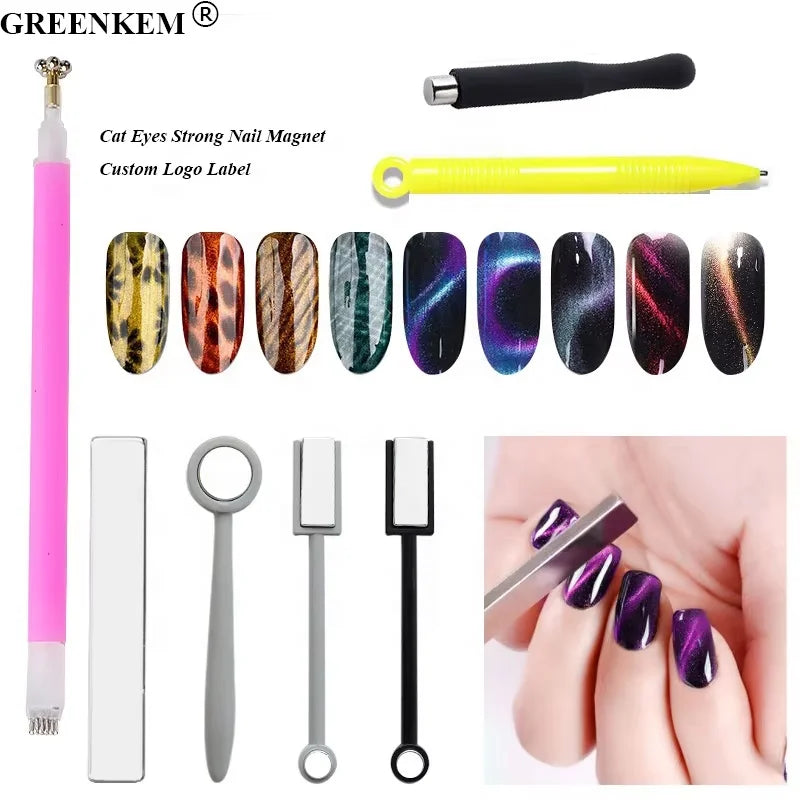 Cat Eyes Strong Nail Magnet Slice 3D Effect Magnetic Stick for UV Gel Polish Nail Art Tool
