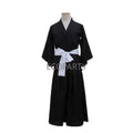 Japanese Traditional Kimono Samurai BLEACH Kurosaki Ichigo Cosplay Costumes Robe Gown With Straw Sandals Luffy