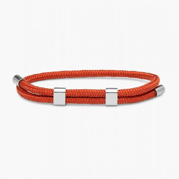 Highly Polished Stainless Steel Barrel Adjustable Religion Red Rope String Braided Bracelet Fashion Charm for Men and Women