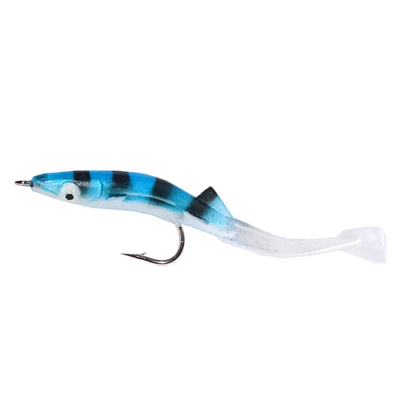 Soft Sea Eel Artificial Fishing Lures Plastic Bait Paddle Tail Sand Eel Fish Tools Accessories 80mm 2.3g Soft Fishing Lure