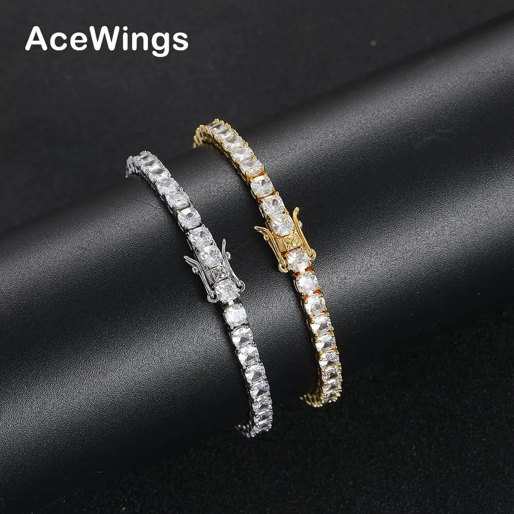 BB221 4mm New Shartp Stone Brass CZ Bracelet Tennis Bracelet Female Jewelry