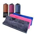 Custom Logo Design Beach Fitness Sports Towels Face Hand Absorbent Quick Drying Microfiber Gym Towel for Sports