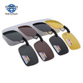 Teenyoun Unisex Polarized Clip on Sunglasses Near-Sighted Driving Night Lens Anti-Uva Anti-Uvb Cycling Riding Eyewear