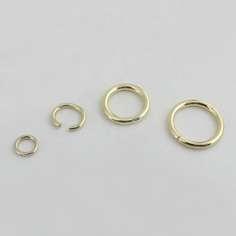 Nolvo World Gold Silver Color 8mm Small O Ring Non Welded Mini Ring for Connection Hanger Direct by Factory for Cheap Price