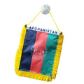 Mini Pennant 4''x6'' Polyester Digital Printed Quick-Dry Afghan Flag with Suction Cup for Car