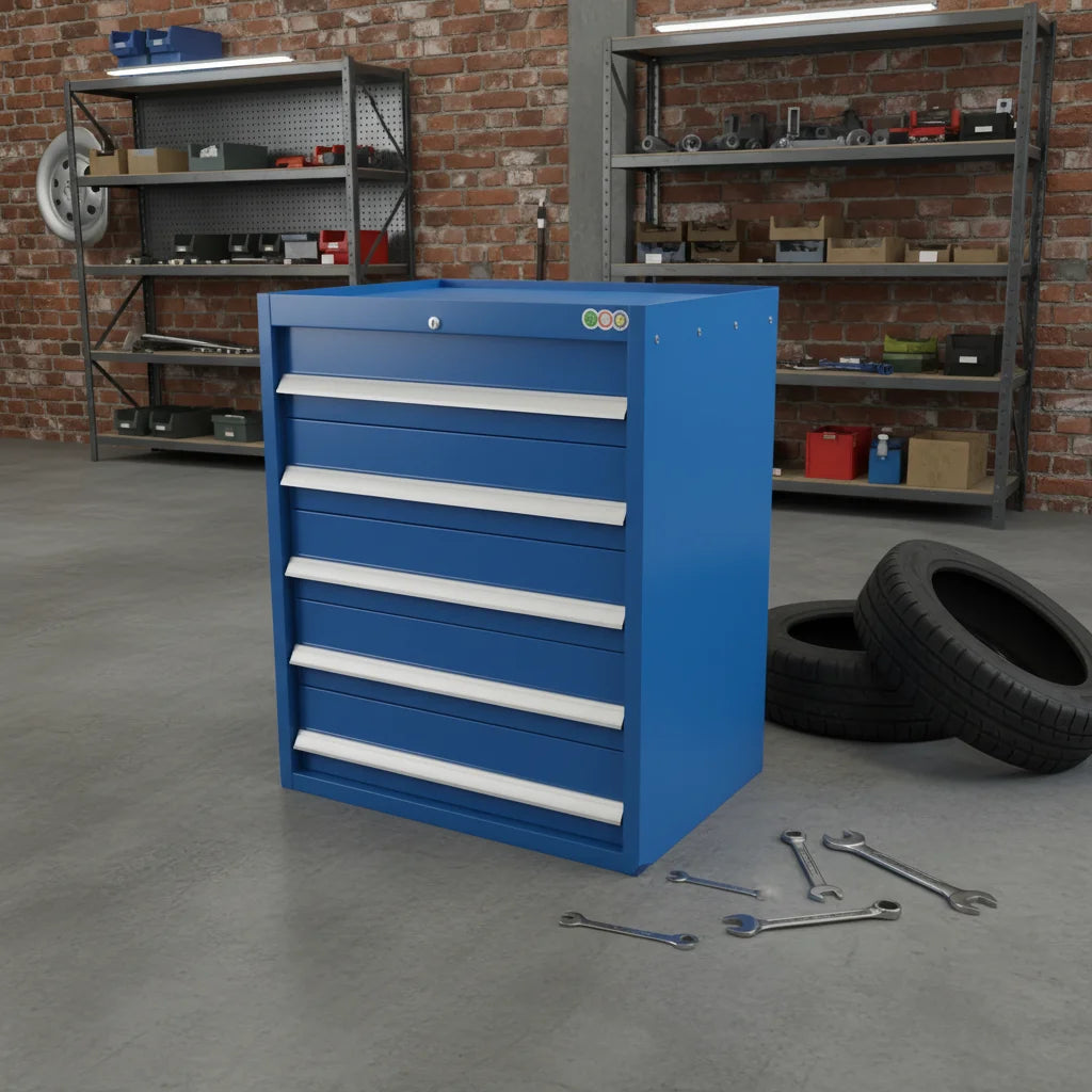 5 Drawers Heavy Duty Work Tool Trolley Storage Cabinet Customizable OEM Office Workshop Tool Cabinet