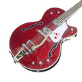 2025 GRTCH Brand Red Electric Guitar Semi-Hollow Body F-hole With Case Chrome Hardware Fast Shipping