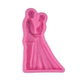 D-0271Bridegroom and Bride Cake Rim Insert Silicone Fondant Baking Chocolate Rim Insert Card Decoration Mold Making Crafts Tools