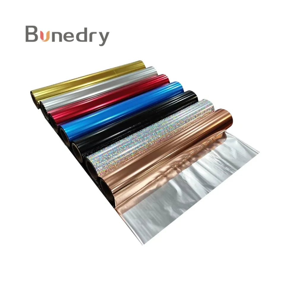 Hot Stamping Foil Gold Silver Black Holographic Silver Rose Gold Red Blue for 360 Printer Series Printing Consumable Rolls