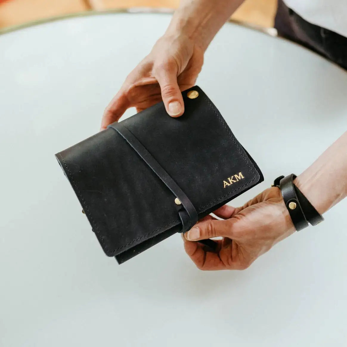 Personalized Leather Jewelry Organizer Travel Jewelry Case for Bridesmaid and Wedding Gift