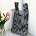 2023 Small Size Factory Fashion Crochet Handbags Women Wool Shoulder Bag Polyester Knitted Tote Bag