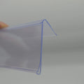 35mm Wide PVC Plastic Extrusion Adhesive Plastic Strip Clip for Supermarket Shelf