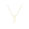 Original Design 18K Gold Plated Stainless Steel Jewelry Geometric Irregular Round Line Pendant for Women Necklace P233382