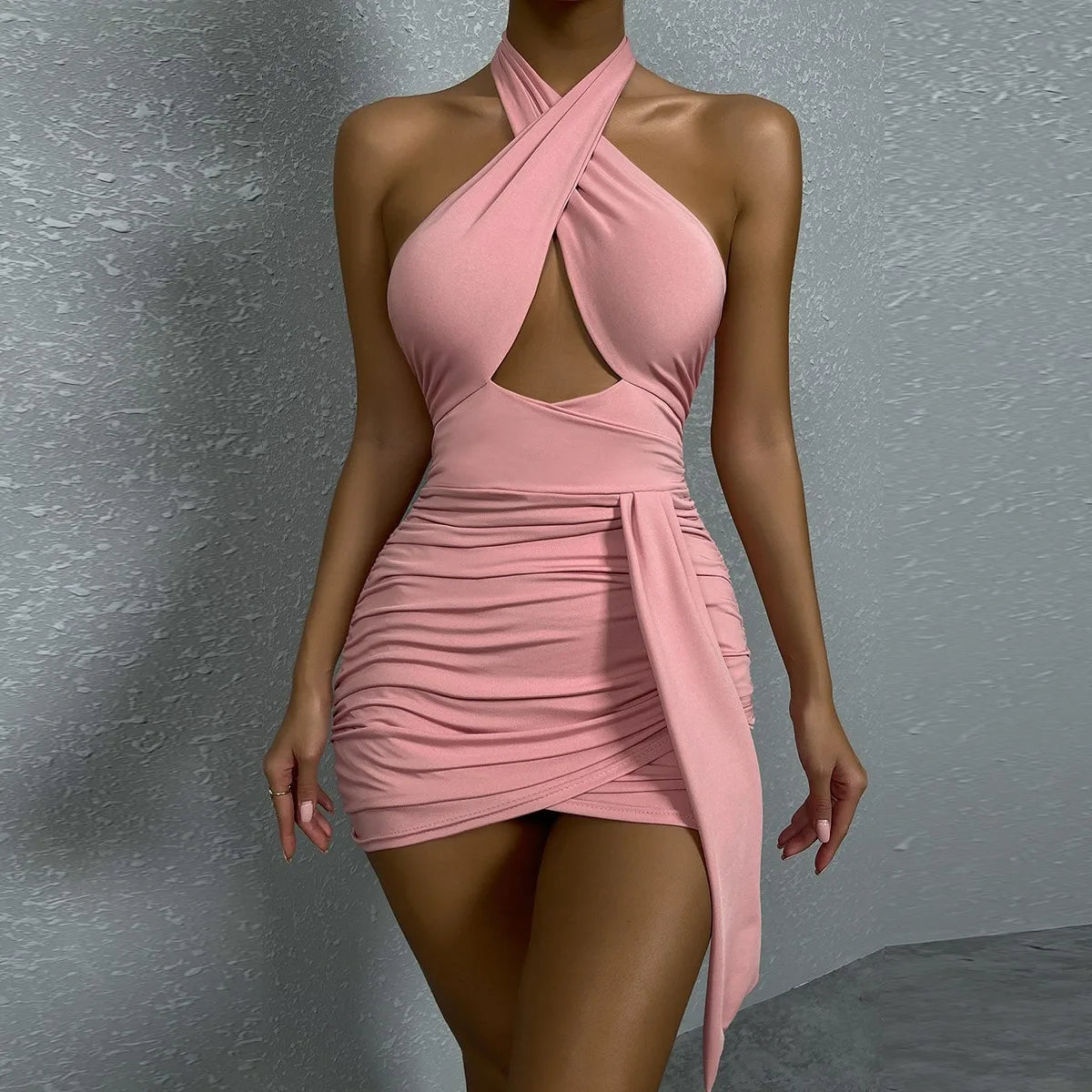 Sleeveless Women Fashion Bodycon Mini Dress