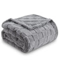 Cozy Traditional Bohemian Jacquard Printed Plaid Flannel Reversible Ultra-Soft Microfiber Anti-Pilling Bed Home Decor Blanket
