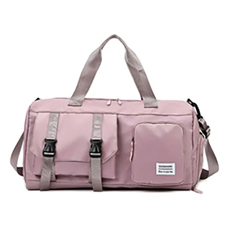 High-Capacity Fashionable Sports Gym Bag Dry Wet Separation Pocket Zipper Customized for Men Women Waterproof Shoe Nylon