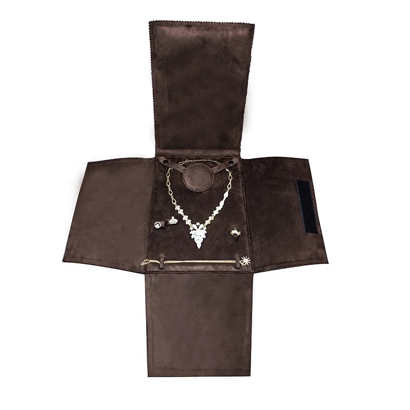 Custom Luxury Jewelry Pouch Big Set Box for Necklace Ring Earring Bracelet