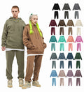 Men Women Unisex Oem logo Custom American Vintage 345g Thick Fleece Pullover Hoodie Oversized Hooded Sweatshirt Plain Hoodies