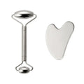 Stainless Steel Gua Sha Hand Massager Set Popular Terahertz Face Wrinkle Remove New Yuz Masaji Facial Roller Gua Sha Set