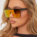 LBAshades Trend New Large Frame Square Sunglasses Oversized Luxury Mirror Sunglasses Men Women Rock Style UV400 Glasses