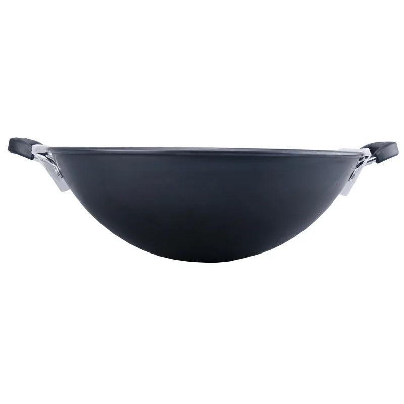 Commercial Large Capacity Iron Pot Double-ear Iron Wok Round Bottom Wok for Open Fire