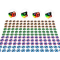 Fishing Lure Eyes 3mm-12mm Artificial Cat Fishing Eyes Sticker Fly Tying Dumbbell Eyes for Fishing Baits DIY Blank