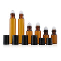 Ready Stock Brown Color Glass Roll on Essence Oil Bottle Refillable Empty Glass Perfume Bottle 1ml5ml10ml12ml20ml30ml