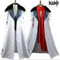 Ecowalson Game Cosplay Dottore the Doctor Cosplay Costume Cloak Eleven Fatui Harbingers White Manteau Uniform