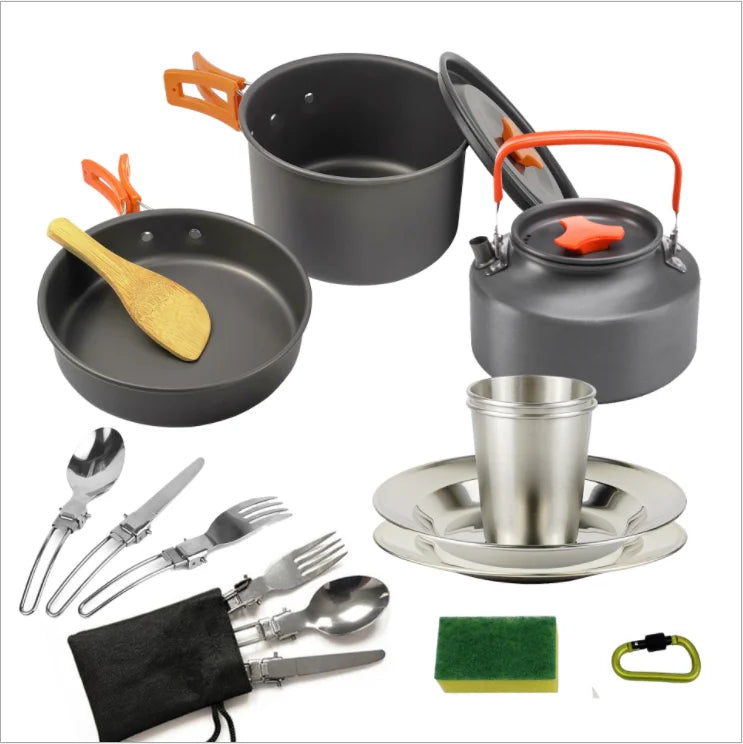 RTSWY-1363  2-3 People Outdoor Camping Cooking Pan Camping Pot