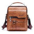 Drop Shipping PU Leather Men Bags Small Shoulder Crossbody Bag for Men Everyday Casual Travel Messenger Bag Handbag